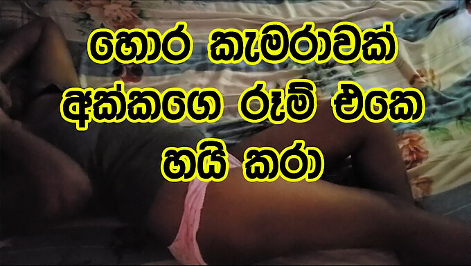 ¡la Hermanastra De Sri Lanka Recibe Sexo Oral Y Penetración De Un Extraño En La Cama!