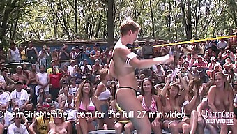 Nude Bikini Contest Goes Wild With Public Flashing And Wife Action