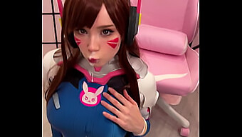 Tiktoker D.Va Из Большой Задницы Overwatch Получает Сперму На Лицо