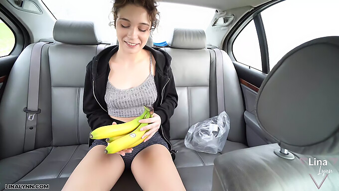 European Amateur Gets Her Tight Pussy Filled With A Big Banana