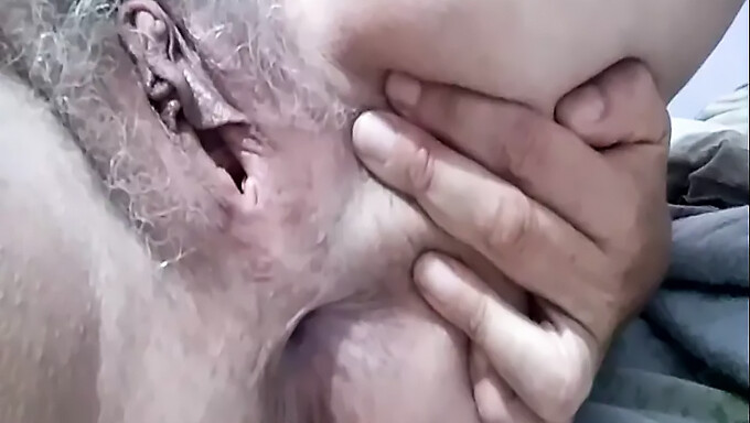 Pussy Show With A Wet And Hairy Granny